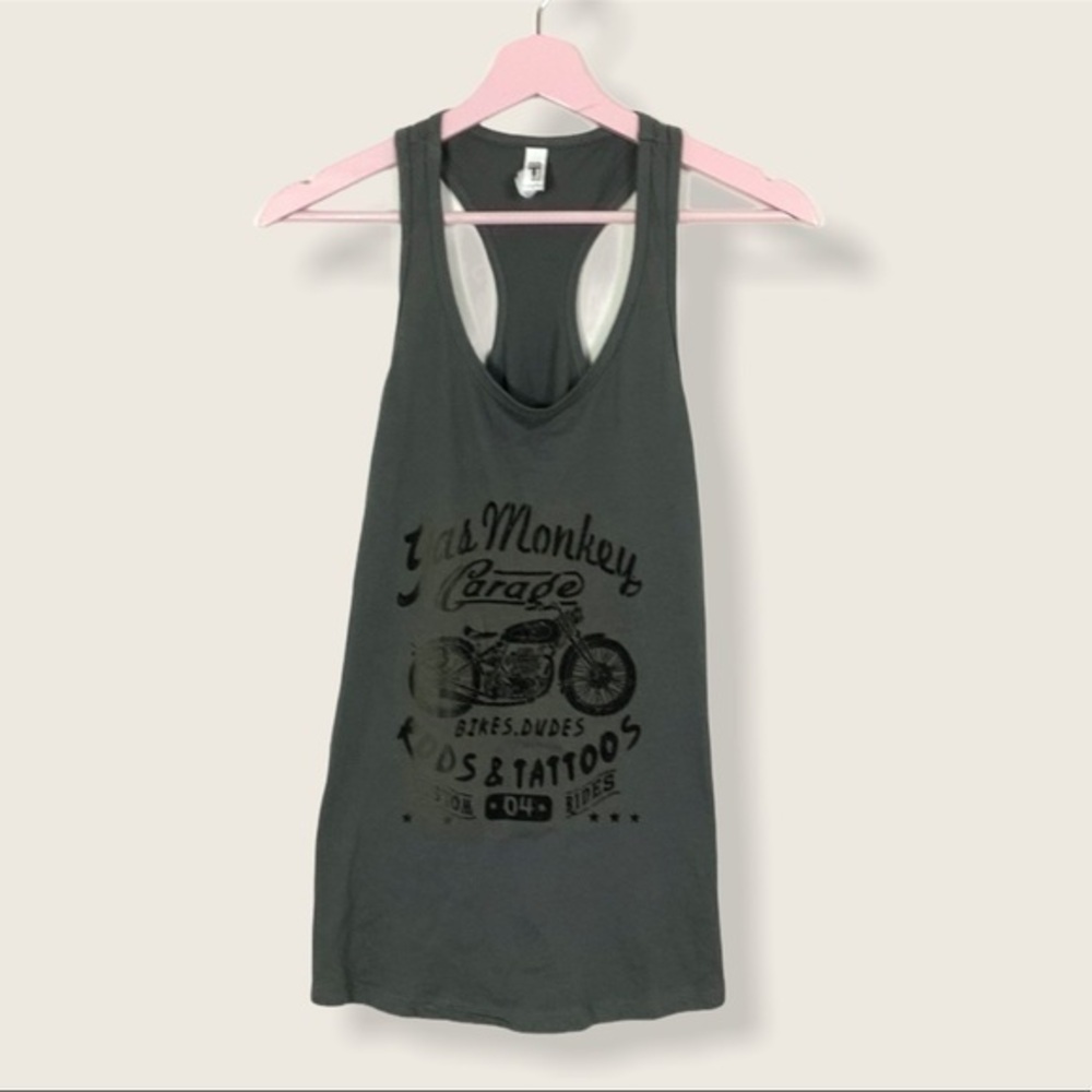Boho t-strap tank‎ Gas Monkey grunge gearhead Garage Small